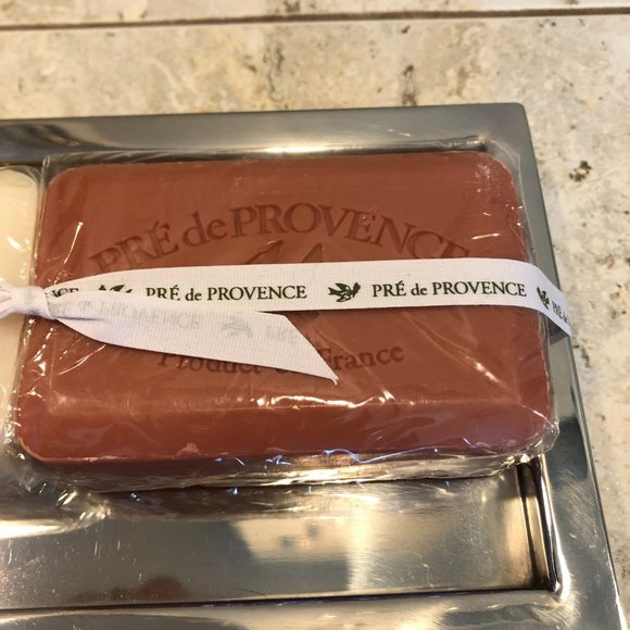Pre de Provence Pomegranate and Milk Soap Bar 250g 8.8oz ea & Tray Lot 2 NEW NWT - Picture 8 of 13